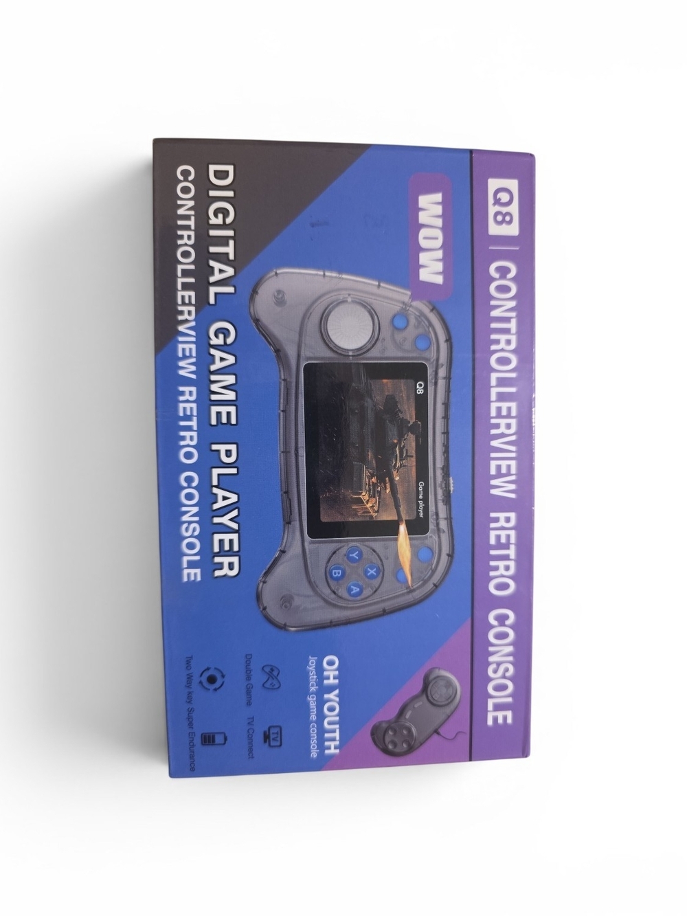 Q8 Digital Game Player - Transparent Gray Handheld Console